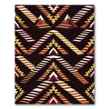 Geometric Step Mountain Earthy Accent Rug