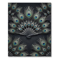 Elegant Peacock Feather Fan Rug