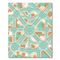 Pastel Geometric Urban Street Map Rug