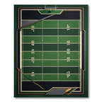 Athletic Emerald Gridiron Field View Rug