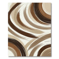 Earthy Tones Abstract Swirl Rug