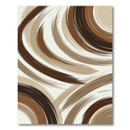 Earthy Tones Abstract Swirl Rug