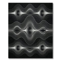 Abstract White Wave Flow Rug
