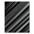 Modern Minimalist Gray Diagonal Stripe Rug