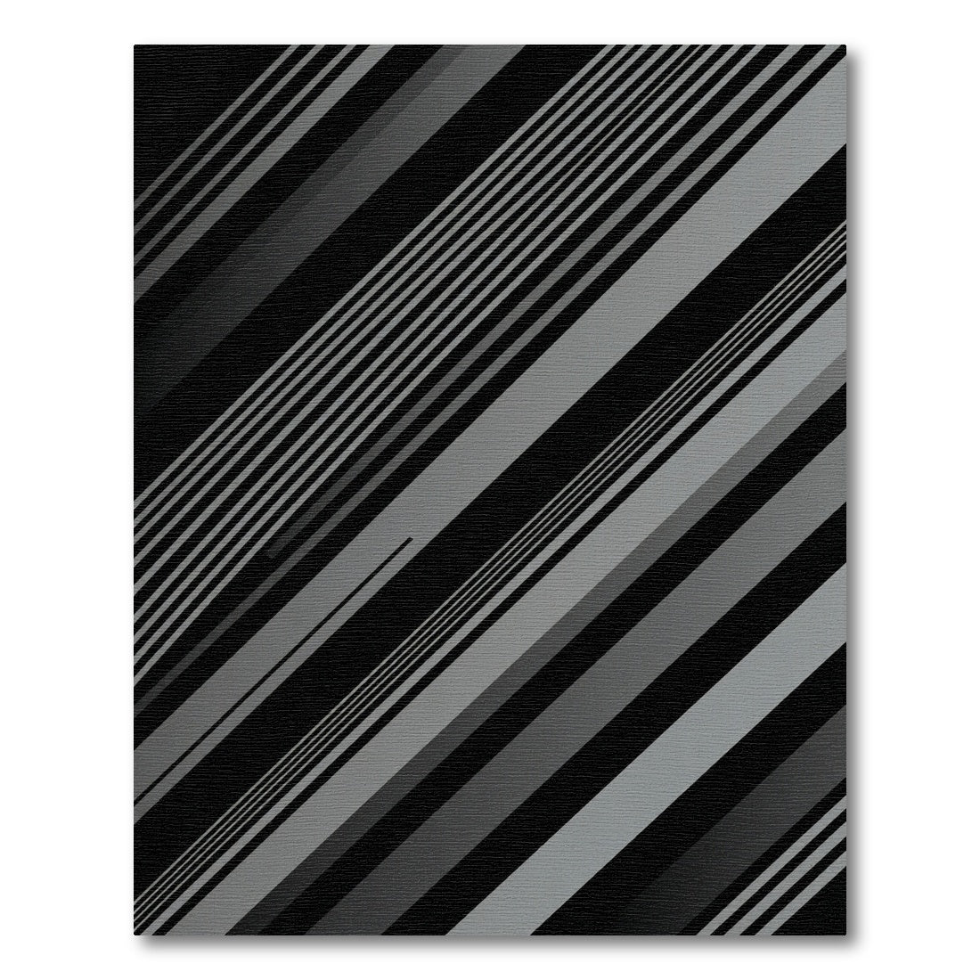 Modern Minimalist Gray Diagonal Stripe Rug
