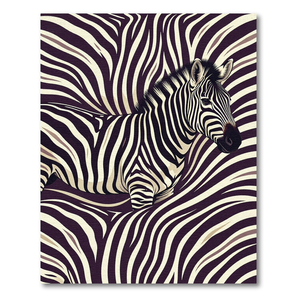 Earthy zebra stripes with a regal flair Rug