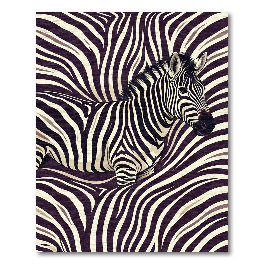 Earthy zebra stripes with a regal flair Rug