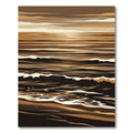 Earthy Toned Abstract Ocean Waves Rug