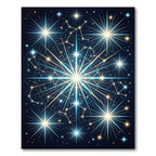 Celestial Navy Gold Starry Constellation Rug