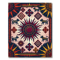Crimson Sun Dogs Geometric Cross Rug