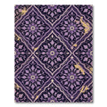Elegant Royal Purple Floral Damask Rug