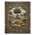 Antique Noble Pastoral Scene Rug