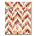 Terracotta Ochre Ikat Geometric Arrow Rug