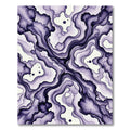Deep Violet Fluid Ink Abstract Rug