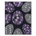 Hexagonal Violet and Sage Geometric Spheres Rug