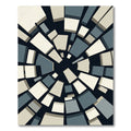 Abstract Radial Geometric Tile Rug