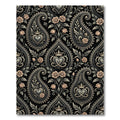 Cream Rose Paisley Heart Crown Rug
