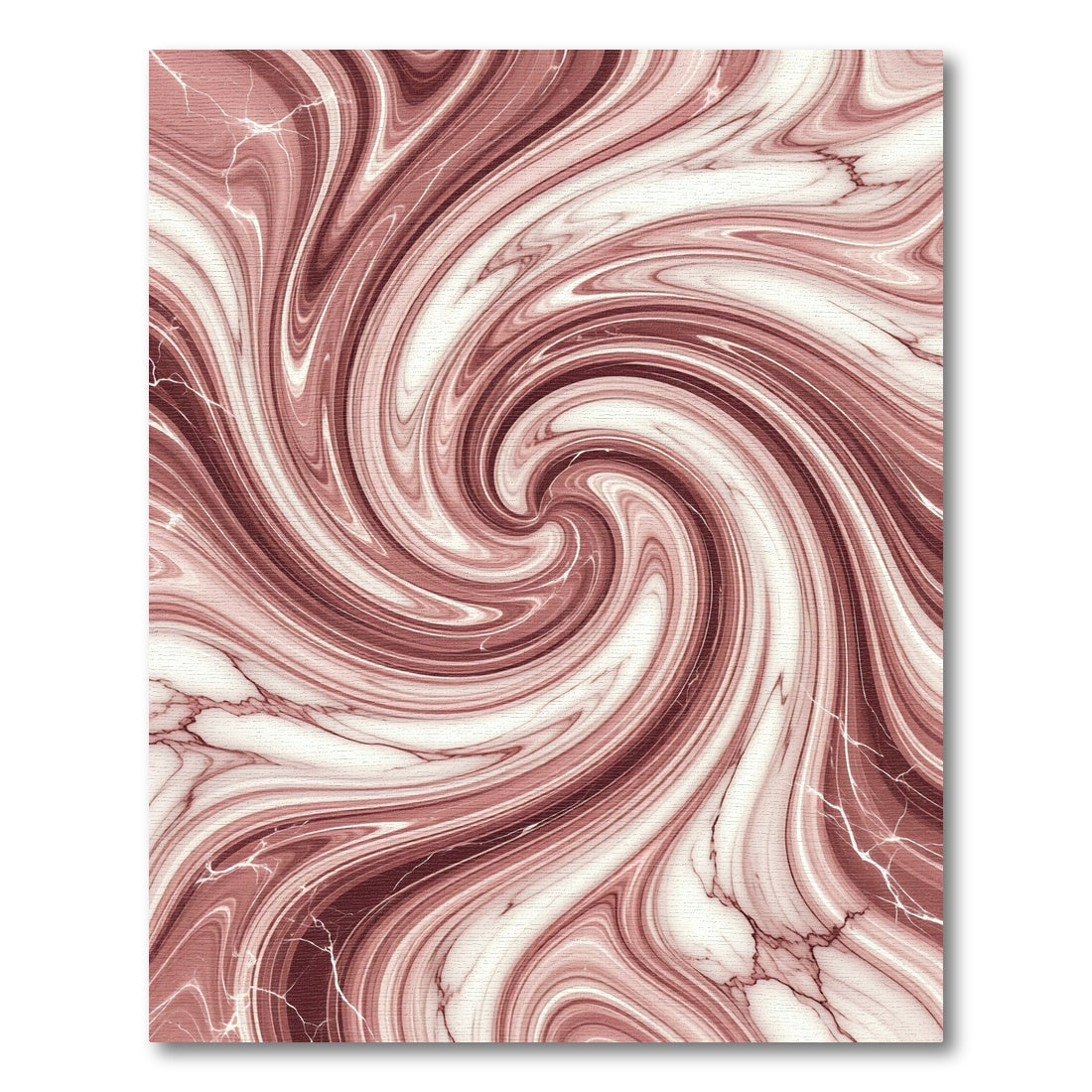 Ethereal Rose Gold Swirling Marble Rug