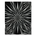 Monochromatic Sharp Geometric Starburst Rug