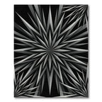 Monochromatic Sharp Geometric Starburst Rug