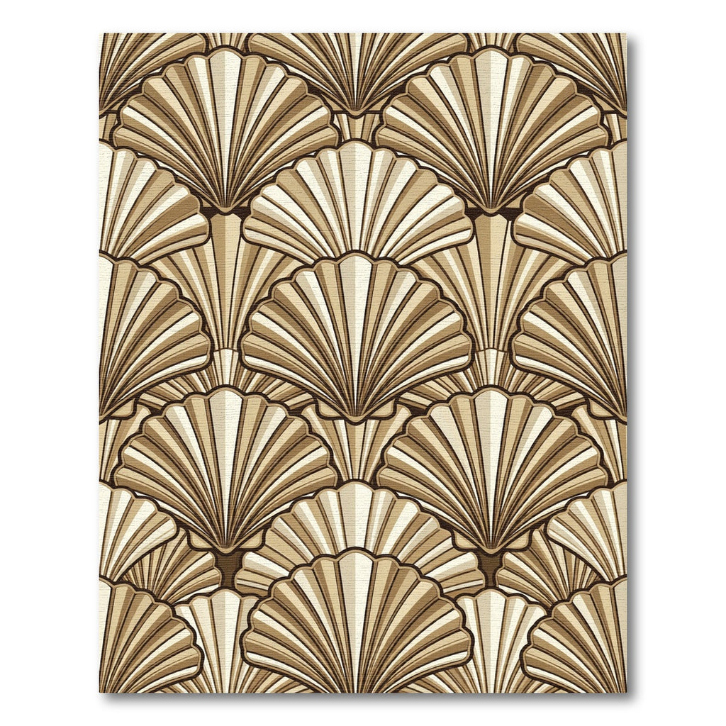 Art Deco Natural Shell Cluster Rug