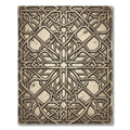 Antique Bronze Intricate Geometric Lattice Rug