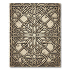 Antique Bronze Intricate Geometric Lattice Rug