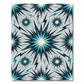 Explosive Teal Starburst Lightning Rug