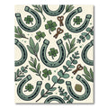 Lucky Horseshoe and Clover Botanical Rug