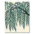 Emerald Green Willow Branch Cascade Rug
