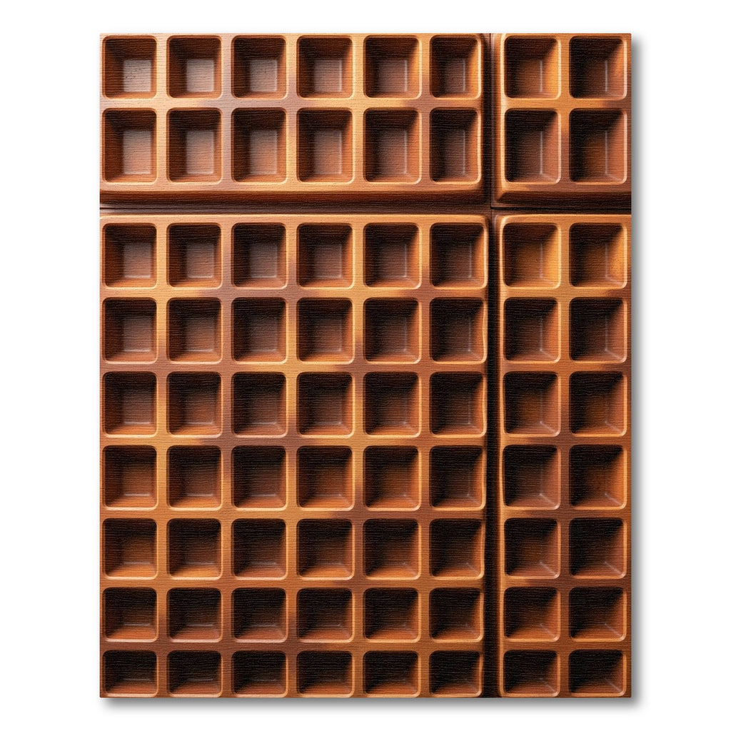 Terracotta Grid Textured Structured Square Rug