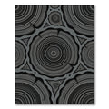 Monochromatic Wood Grain Rings Rug