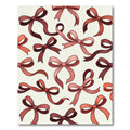 Elegant Dusty Rose Ribbon Bouquet Rug
