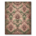 Rose Gold Vintage Floral Damask Rug