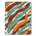 Earthy Orange Brush Stroke Appeal Rug