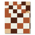 Earthy Desert Landscape Check Rug