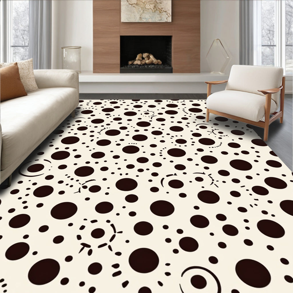 Abstract Dot Pattern Design Rug