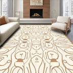 Boho Eclectic Abstract Lightbulb Rug