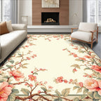 Vintage Floral Branches Aesthetic Rug