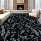 Botanical Flourish Dark Pattern Rug