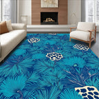 Oceanic Frond Organic Pattern Rug