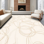 Abstract Scribble Swirl Design Rug