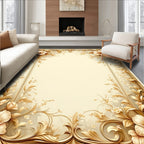 Ornate Floral Vines Elegant Design Rug