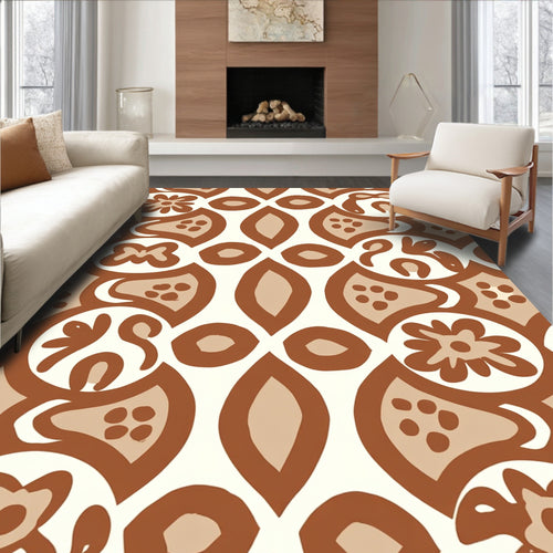 Abstract Floral And Organic Pattern Rug