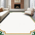 Emerald and Gold Floral Corner Accents Rug