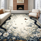 Enchanted Forest Serpent Floral Rug
