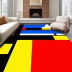Primary Color Abstract Geometric Rug