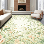 Soft Floral Vine And Leaf Pattern Rug