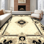 Elegant Floral Baroque Pattern Rug