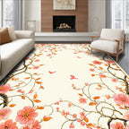 Pink Floral Branch Artistry Rug